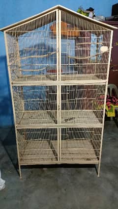 6 PARTION CAGE For birds