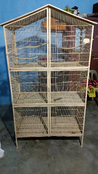 6 PARTION CAGE For birds 0