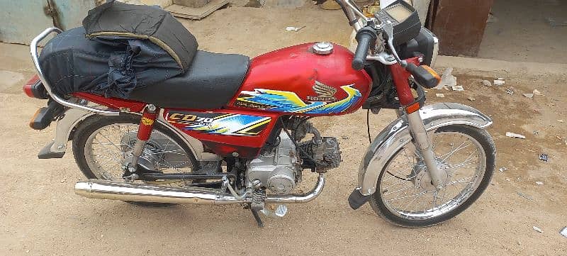 Honda CD 2021 karachi number locataion landhi babar market 4