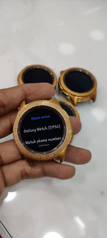 Samsung Galaxy watch 42mm gold stainles steel 100% original bezel onlt 3