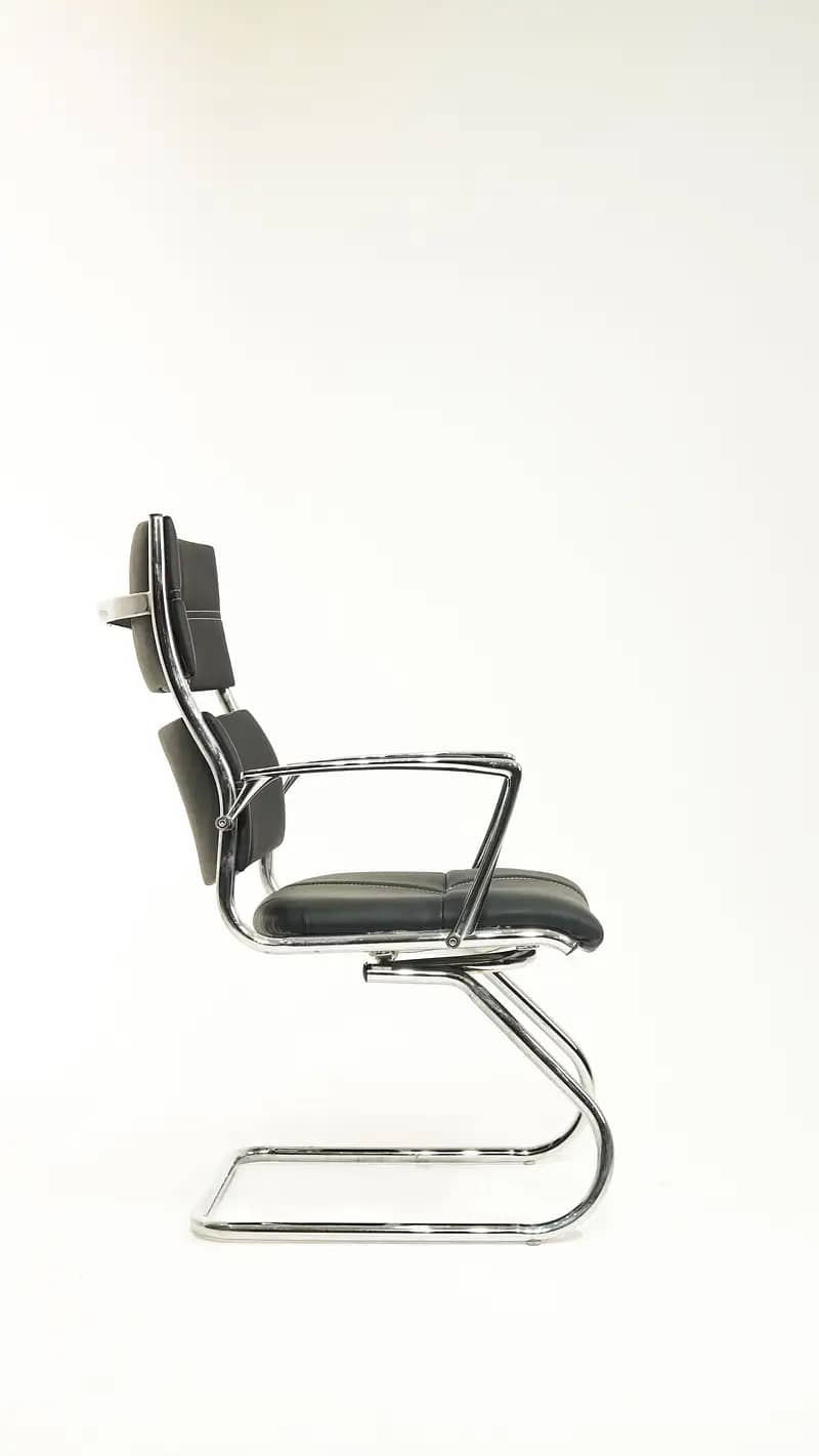 Sleek Modern Office Chair with Curved Base 1