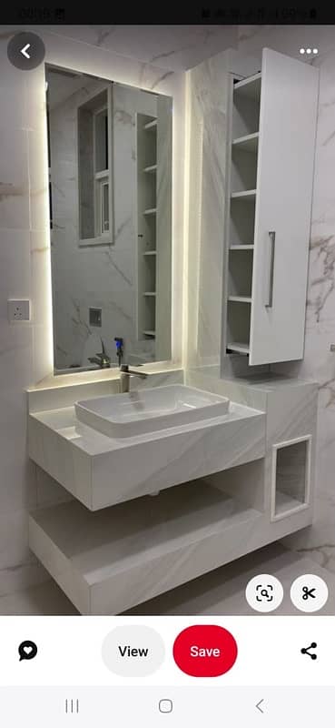 Corian Vanities/ Corian fabrication/ Corian kitchen Top/Corian niches 15