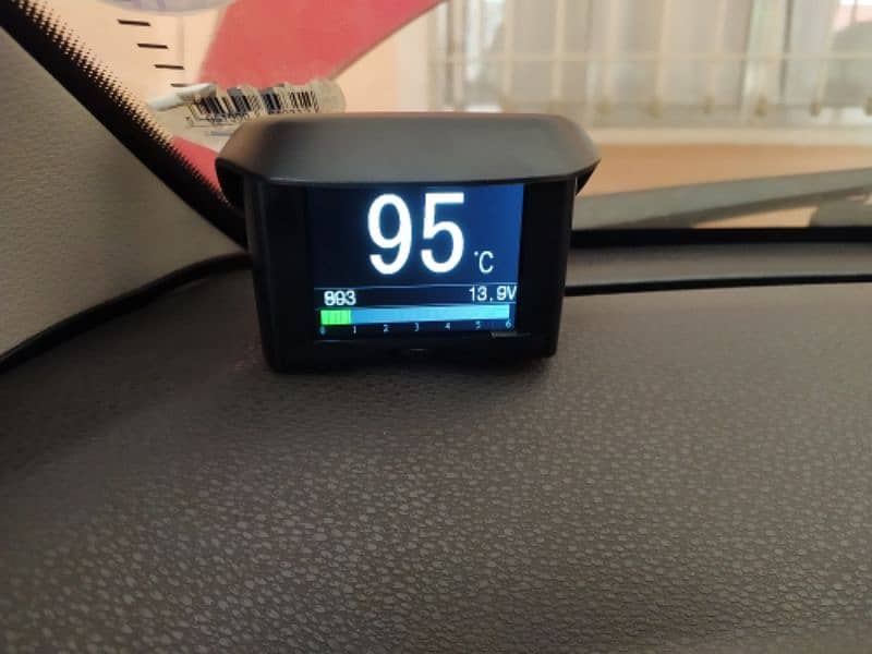 P10 Head Up Display HUD Speedometer OBD Smart Digital Overspeed 7