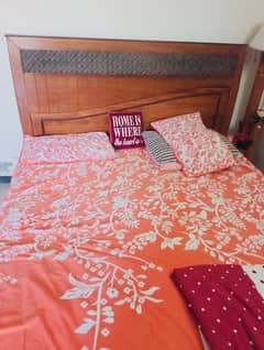 double bed with mattress