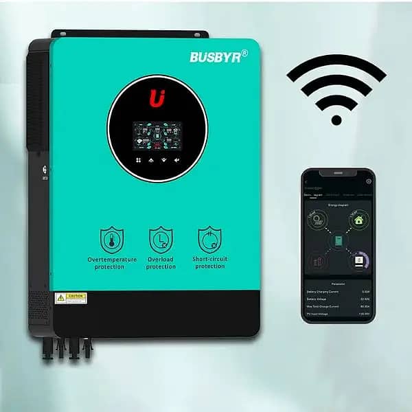 BUSBYR HYBRID SOLAR INVERTER 10.2KW + WIFI DEVICE in Faisalabad 1