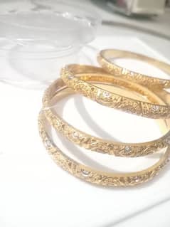 Gold plated bangles 0