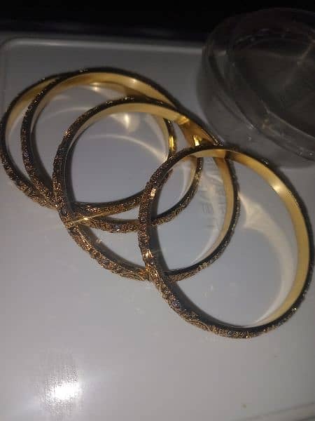 Gold plated bangles 3