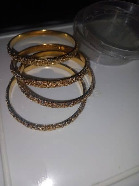 Gold plated bangles 5