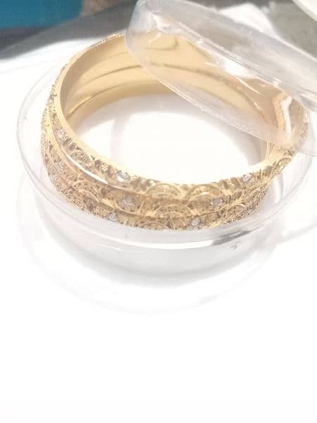 Gold plated bangles 6