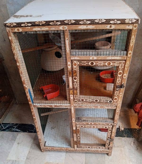 Wooden cage large size 1