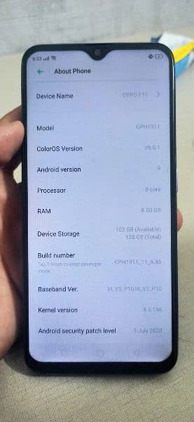 Oppo F11 Mobile 8-128gb 3