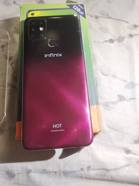 infinix hot 10 (4gb/128gb) with box only 7