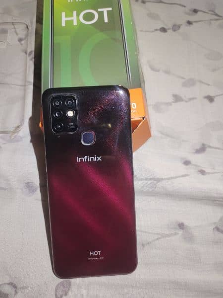 infinix hot 10 (4gb/128gb) with box only 9