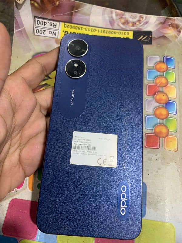 Oppo a17 4+4/64 full new condition box available 1