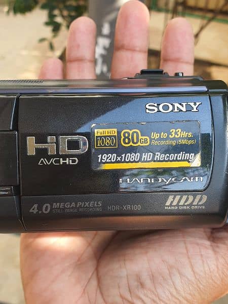 Sony HDR-XR100 Video Camera Handycam 80GB Internal Storage 0