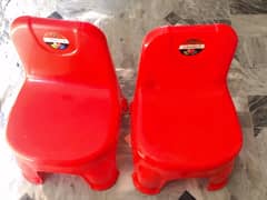 Two Plastic Chairs for Kids