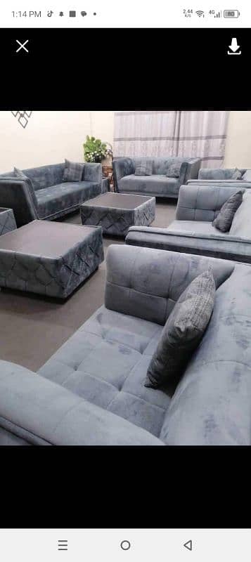 12seater sofa with 5tables for urgent sale 2