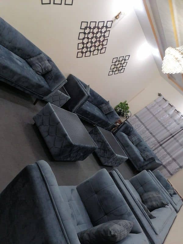 12seater sofa with 5tables for urgent sale 3