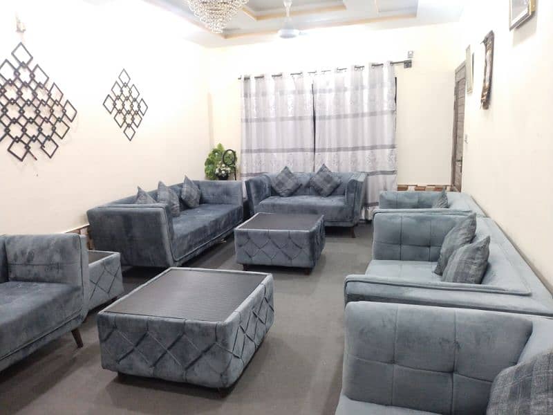 12seater sofa with 5tables for urgent sale 5