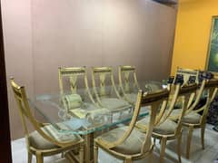 Dining table with 8 chairs