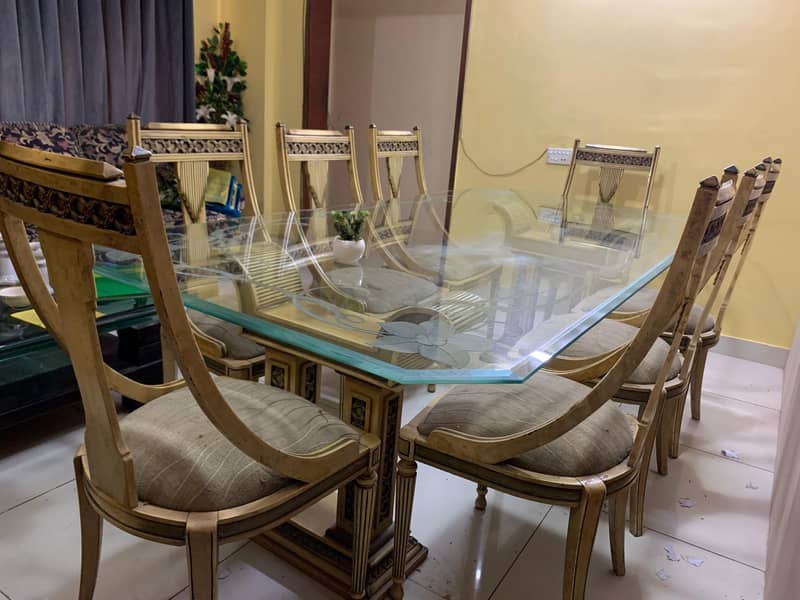 Dining table with 8 chairs 1