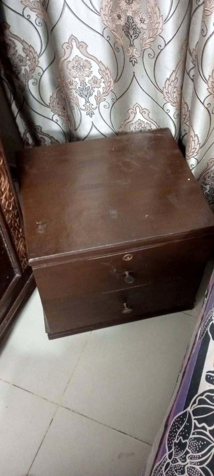 King Size Bed with Dressing Table & Side Table - Contact: 03341281285 1