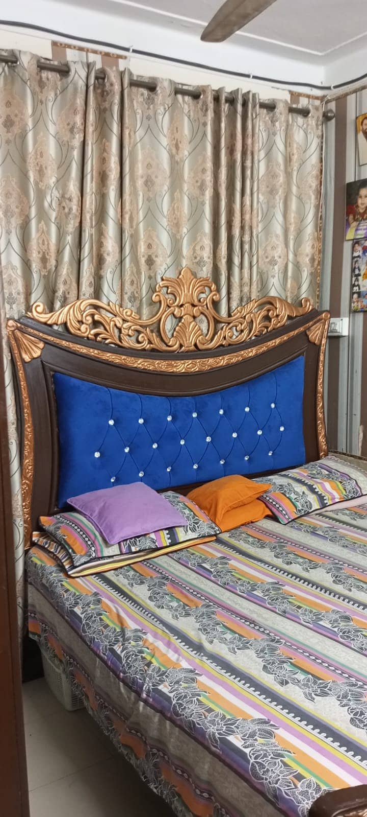 King Size Bed with Dressing Table & Side Table - Contact: 03341281285 4