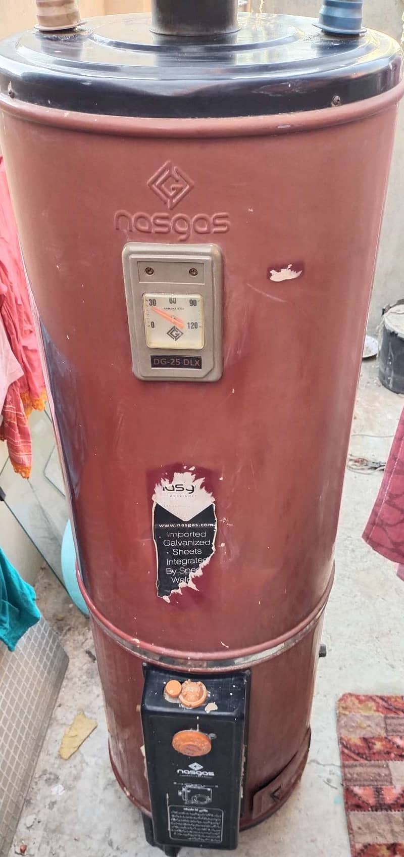 Nasgas Gas Geyser DG-25 Ltr Dlx  (03218883532) 1