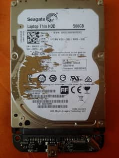 seagate internel laptop harddrive 500 GB with Externel box