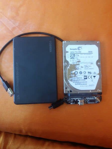 seagate internel laptop harddrive 500 GB with Externel box 3