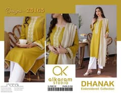 *Luxury Embroidered Collection* *Best Brand quality Dhanak