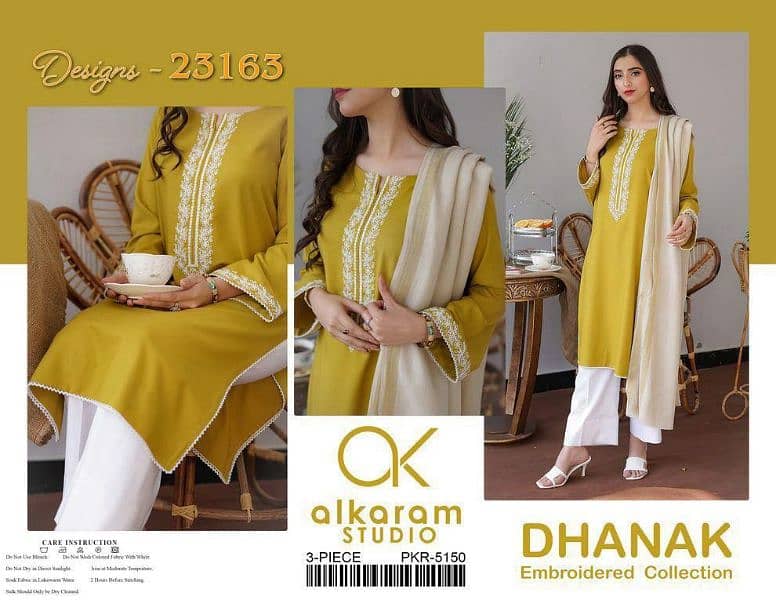 *Luxury Embroidered Collection* *Best Brand quality Dhanak 0