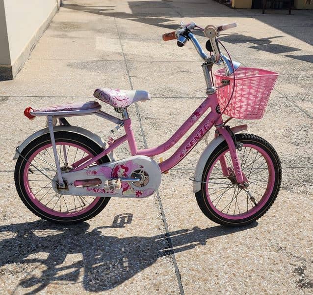 Kids Bicycle with Supporting Wheels and Stand 3