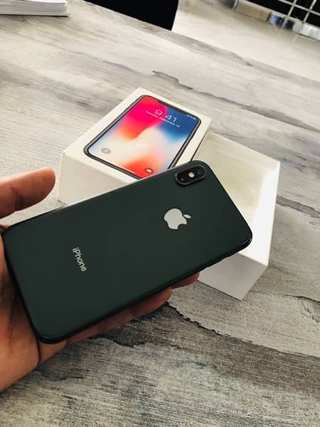 iPhone X 64 gb pta approved black colour 1