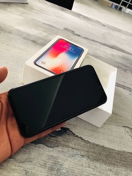 iPhone X 64 gb pta approved black colour 2