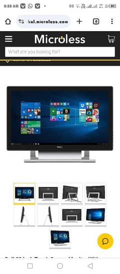 DELL 22Inch Touch screen LED Touch Capability S2240T