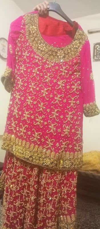 bridal lehnga shocking pink 4