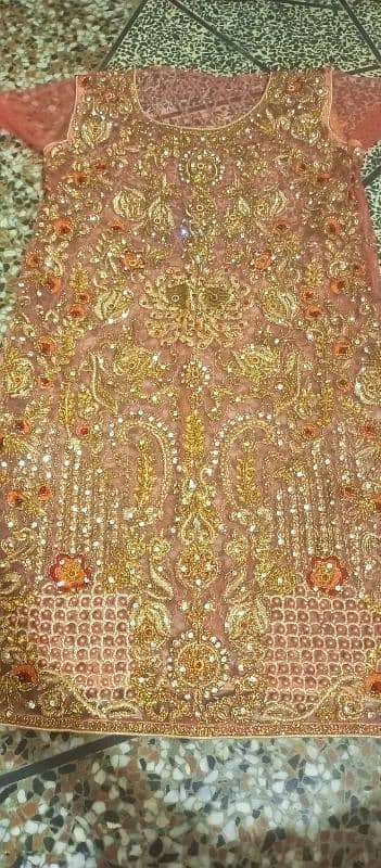 baby pink colour bridal lehnga 3