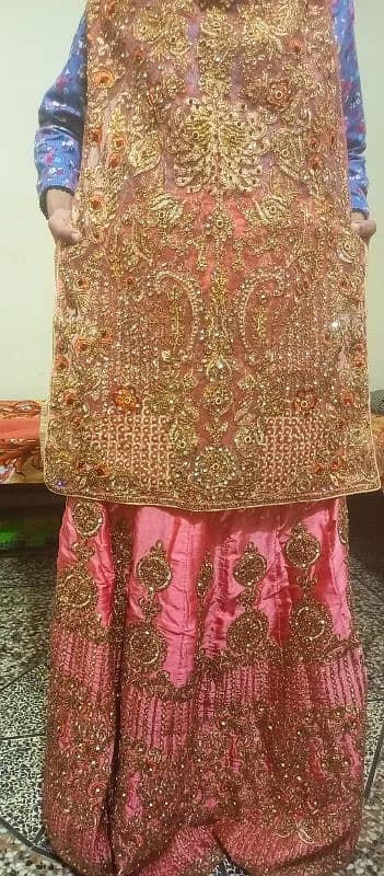 baby pink colour bridal lehnga 4