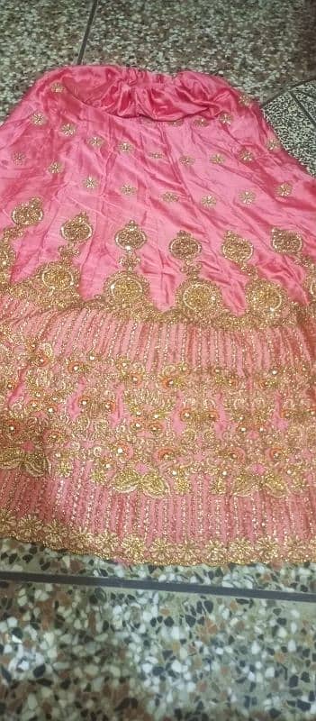 baby pink colour bridal lehnga 7