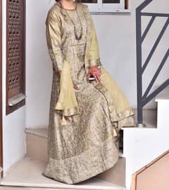 party wear maxi Full embroidery work