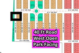 Plot # 391 (40 Feet Road + West Open + Park Facing) North Town Residency Phase 1 0