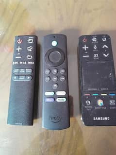 roku. samsung. fire tv stick remote