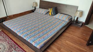 Bed Set For Sale//wooden bed/Vincent double bed with Sides