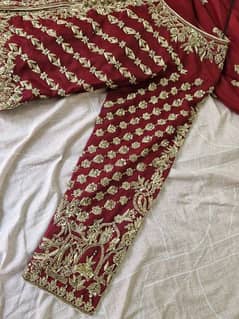 bridal barat lehnga choli maroon medium size