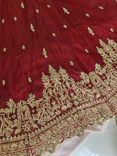 barat lehnga choli maroon clr ,medium size 2