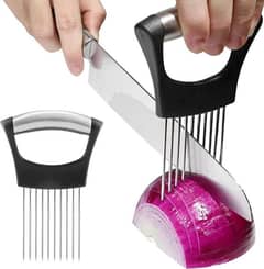 Holder for slicing, onion,lemon vegetables and fruits