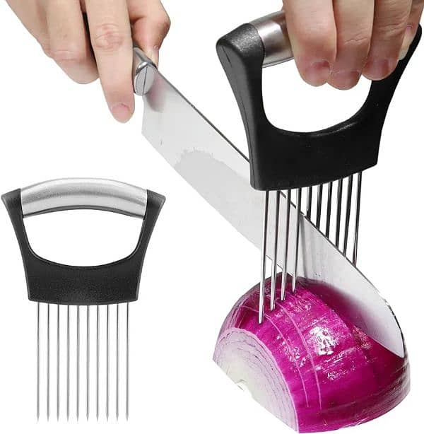 Holder for slicing, onion,lemon vegetables and fruits 0