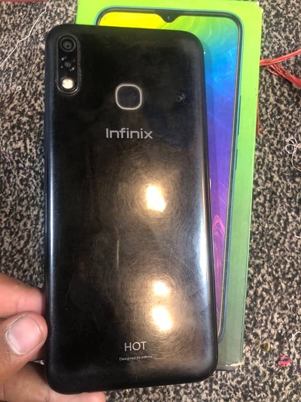 infinix hot 8 lite with box 10/8 1