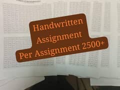 Handwritten Assignment Content Writing And Data Entry Work